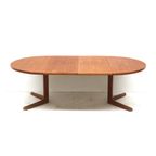Grote Vintage Verlengbare Ovalen Eettafel Van Glostrup Gemaakt In De Jaren ’60 thumbnail 4