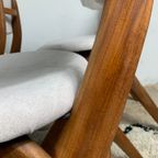 Louis Van Teeffelen Dining Chairs Set Of 6, Reupholstered thumbnail 5