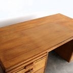 Art Deco Bureau | Desk | Eiken | Jaren 40 thumbnail 2