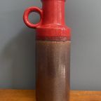 Scheurich Vase Model 401-28 In Red And Brown Wgp thumbnail 7