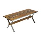 Vintage Keramische Salontafel Tegeltafel Adri Belarti Seventies Design 109Cm thumbnail 10