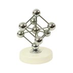 Vintage Atomium Beeldje Chroom Keramiek Expo 58 Souvenir thumbnail 4