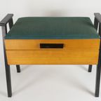 Naaikastje - Sewing Cabinet -Opberg Systeem - Hout - Stof - 1950'S thumbnail 3