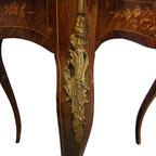 Antiek Franse Louis Xv Stijl Tafel Met Lade, Eind 19e Eeuw thumbnail 7