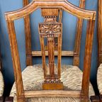 Set Van 8 Stoelen Uit De Periode Van Het Directoire De France (1789-1805). thumbnail 6