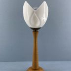 Nederlands Witte Tulp Lamp Van Bonydesign (Niet Gesigneerd), Tafellamp, Bureaulamp thumbnail 7