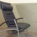 Vintage Interprofil 'pax' Design Leren Recliner Fauteuil thumbnail 8