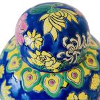 Mid-century Vintage Oosterse Gemberpot Polychroom Keramiek 1950’s thumbnail 7