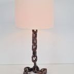 Vintage Tafellamp Sculptuur Kettinglamp ’70 Brutalist France thumbnail 2