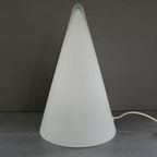 Vintage Sce Teepee Tafellamp Lamp Frosted Glas thumbnail 2