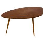 Vintage Salontafel Coffee Table Jaren 60 Conische Poten thumbnail 11
