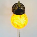 Artdeco Wandlamp Messing Opaline 1930’s thumbnail 10