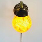 Artdeco Wandlamp Messing Opaline 1930’S thumbnail 10