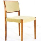 Set 4 Stoelen Niels O Möller Model 80 Eetkamerstoelen Vintage Teak thumbnail 4