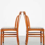 Set Van 2 Luxe Art Nouveau Design Schuitema Eetkamerstoelen Met Prachtige Details thumbnail 5