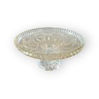 Art Deco Glazen Schaal Op Voet Gele Gloed thumbnail 7