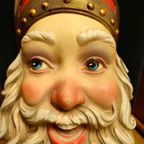 Vintage Sinterklaas Sint Hoofd Etalage Etalagematriaal thumbnail 9