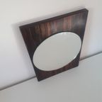 70's Vintage Spiegel Palissander Retro Spiegel thumbnail 4