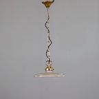 Antieke Art Deco Holophane Hanglamp thumbnail 4