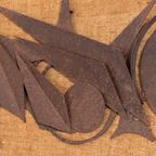 Brutalist Metal Wall Sculpture / Wanddecoratie / Muurdecoratie From Henrik Horst, Denmark 1970’s thumbnail 4