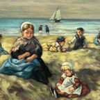 Johannes Evert Akkeringa (1861-1942). “Kinderen Spelen Op Het Strand.” thumbnail 2