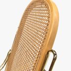 Vintage Schommelstoel Messing Bentwood Regency Stijl Design thumbnail 20