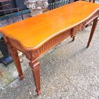 Klassieke Mahonie Houten Sidetable, Wandtafel, Console In Ni thumbnail 4