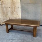 Vintage Salon Tafel Van Massief Hout, Reliving thumbnail 5