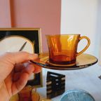 Duralex France Kop En Schotel Okergeel Vintage thumbnail 5