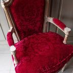 Paar Fijne Gesculpteerde Louis Xvi Periode Cabrioletfauteuils. thumbnail 4