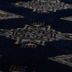 Zachte En Sierlijke Loper/ Vloerkleed In Oosterse Stijl In Voornamelijk Blauw Tinten 148x40cm thumbnail 6