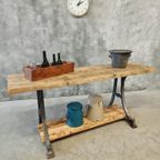 Industriële Tafel Sidetable Keukeneiland Bar 60 X 200 Cm thumbnail 14