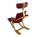 Peter Opsvik - Stokke - Duo Balance (Design Form 1991) Ergonomically Shaped Rocking Chair - Red L thumbnail 4