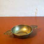 Brass Tin Porringer With Two Ears thumbnail 4