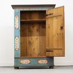 Antieke Beschilderde Bruidskast 1788 thumbnail 10