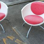 Set 2 Vintage Gubbo Swivel Fauteuils, Mia Lagerman, Ikea thumbnail 14