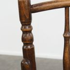 Prachtige Antieke Houten Design Stoel Van Mundus Voor Thonet Met Armleuningen thumbnail 9