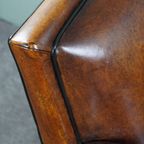 Geweldige Schapenleren Fauteuil In Artdeco Stijl Met Warme Kleuren thumbnail 9