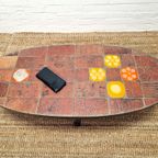 Vintage Franse Brutalist Salontafel Jean Jaffeux thumbnail 12