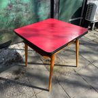 Eettafel Met Rood Formica Blad thumbnail 9