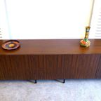 Prachtige Vintage Palissander Lowboard Dressoir 249 Cm thumbnail 3