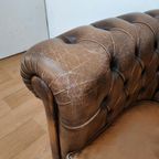 Vintage Leren Chesterfield Stijl Fauteuil, Stoel thumbnail 11