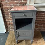 Grijs Nachtkastje Marmer Blad thumbnail 2