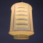 Art Deco Hanglamp Met Glazen Lampion Kap, Jaren 30 thumbnail 7