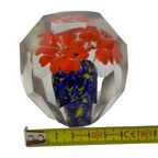 Handmade - Facet Cut - Presse Papier / Paperweight- Floral Decor thumbnail 7