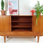 Vintage Teak Houten Dressoir | Highboard | Wandkast Deens thumbnail 4