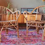 Vintage Rotan Set - Bohemian Interieur/Tuinstoelen thumbnail 10