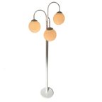 Space Age Design / Mcm - Waterfall Lamp With Glass Spheres - Vintage Floor Lamp With Three Adjust thumbnail 2