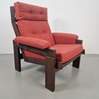 Vintage Wengé Fauteuil Martin Visser Spectrum Brutalist '60 thumbnail 2