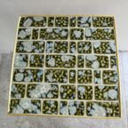 Vintage Tafel Tafeltje Metaal Mozaiek Tegeltjes Groen thumbnail 5